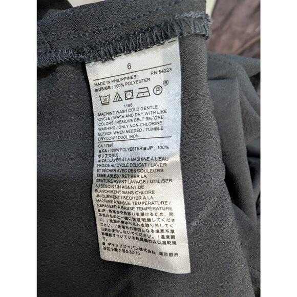 Banana Republic Black Ruffle Jumpsuit Women’s Size 6 - Picture 8 of 8